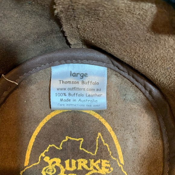 Burke & Wills Hat, Genuine Buffalo leather large - Picture 6 of 6